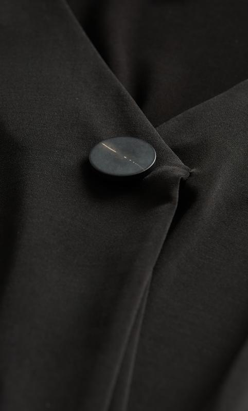Button Sleeve Dress Black 5