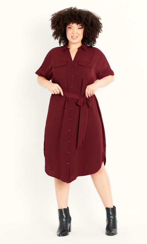 Midi Berry Shirt Dress 1