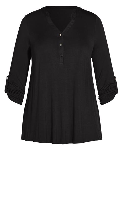 Plain Black Jersey Shirt 5