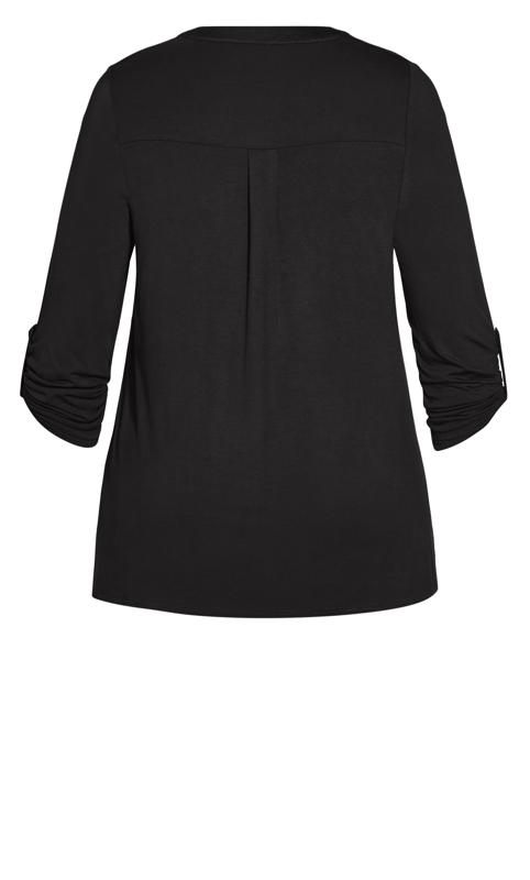 Plain Black Jersey Shirt 6