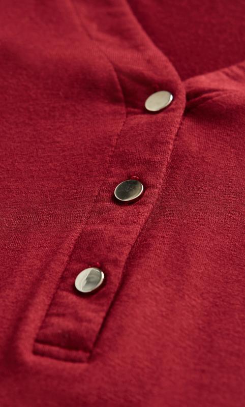 Plain Dark Red Jersey Shirt 7