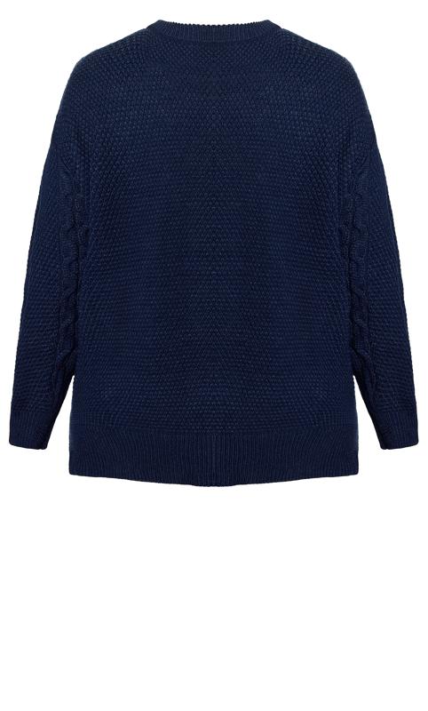 Serendipity Navy Cable Knit Sweater 6