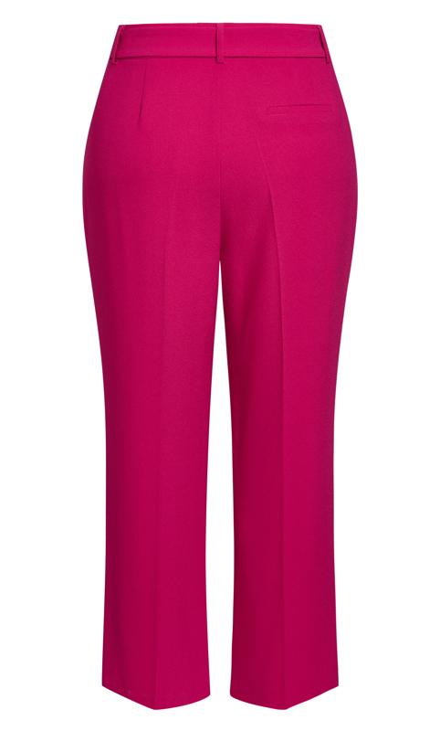 Evans Pink Belted Wide Leg Trousers 6