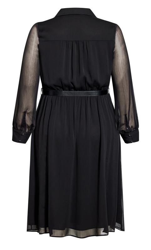 Evans Black Delphi Plain Midi Dress 6
