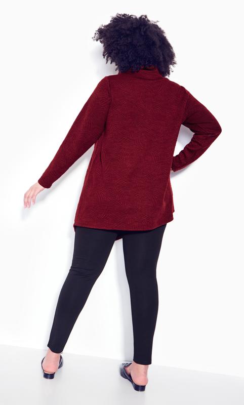 Evans Red Tilly Textured Tunic 4