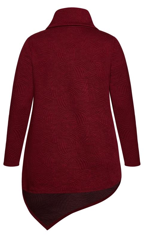 Evans Red Tilly Textured Tunic 6