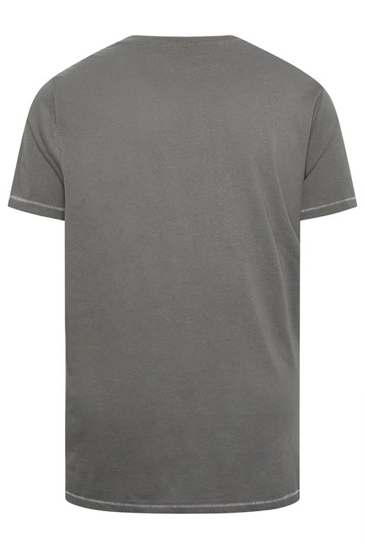 D555 Big & Tall Grey Gas Monkey Graphic Print T-Shirt | BadRhino 4