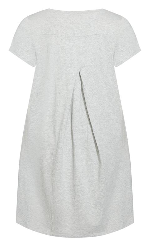 Evans Grey Pocket Detail T-Shirt Dress 5
