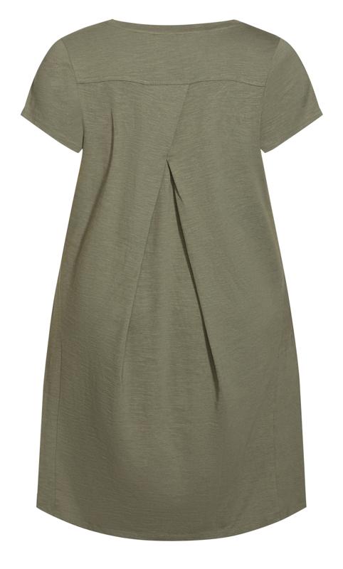Evans Green Pocket Detail T-Shirt Dress 4