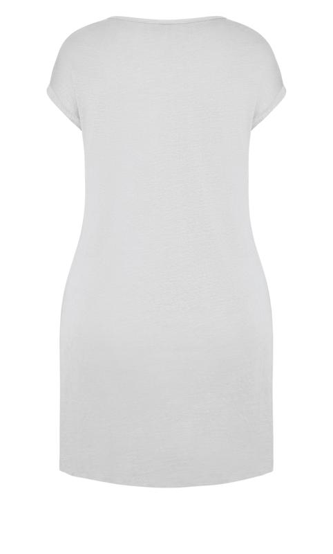 Evans Grey Pocket Detail T-Shirt Dress 5