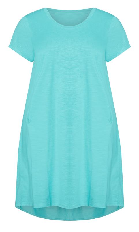 Evans Blue Midi T-Shirt Dress 5