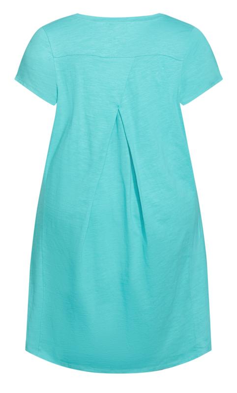 Evans Blue Midi T-Shirt Dress 6