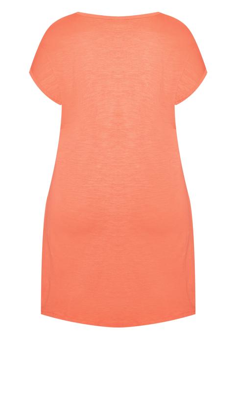 Evans Orange Summer Day Dress 5