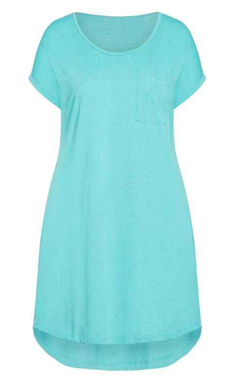 Evans Blue Midi T-Shirt Dress 4
