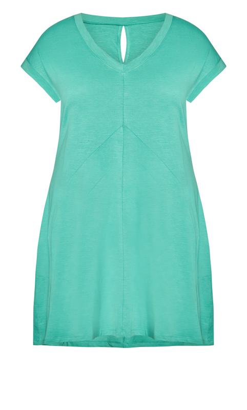 Evans Green Lilly Plain Dress 4