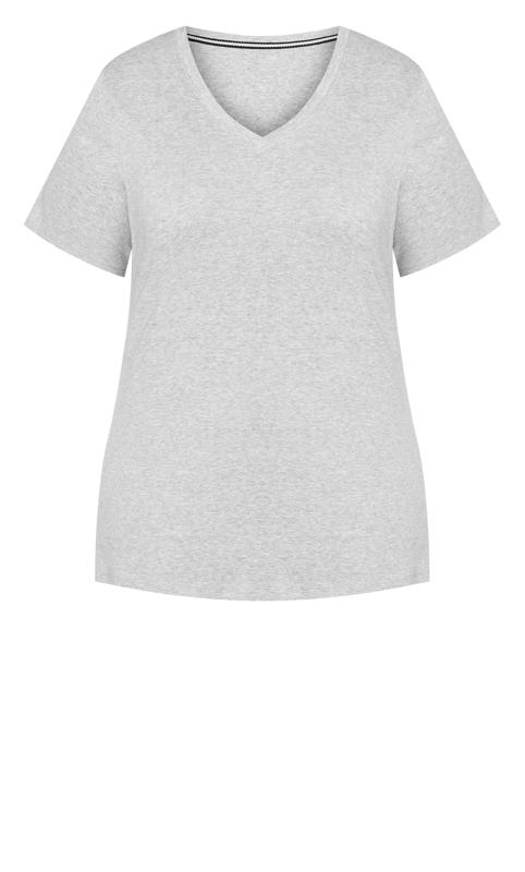 Evans Grey V-Neck T-Shirt 4