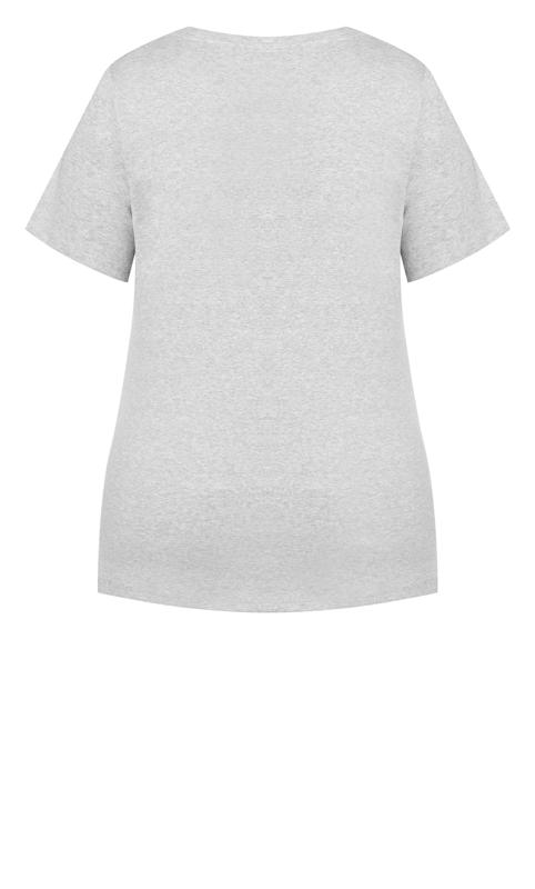 Evans Grey V-Neck T-Shirt 5