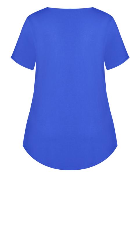 Evans Blue Cut Out Detail T-Shirt 6