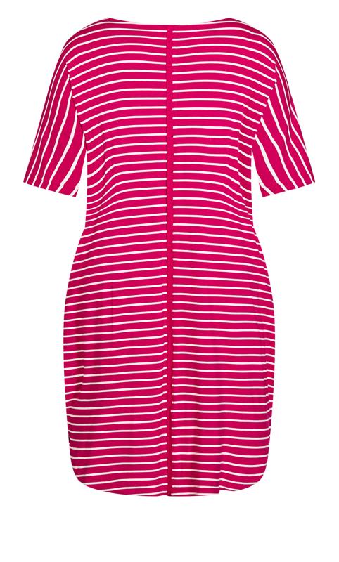 Evans Pink Knit Pocket Dress 4