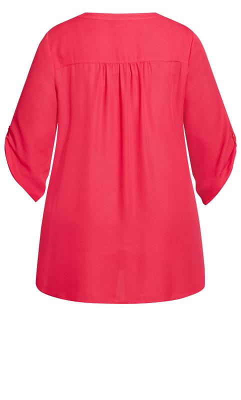 Evans Red Button Front Tunic 6