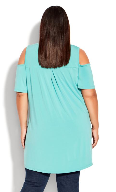 Evans Green Claire Cold Shoulder Tunic 3