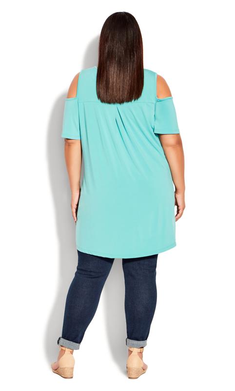 Evans Green Claire Cold Shoulder Tunic 4