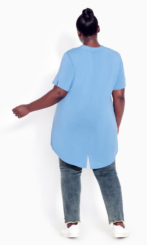 Evans Blue Pleat Front T-Shirt 4