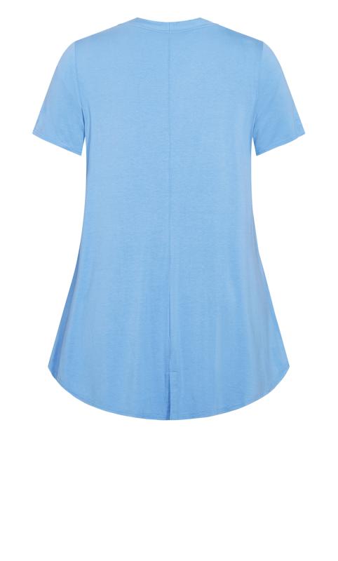 Evans Blue Pleat Front T-Shirt 6