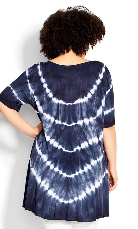 Avenue Blue Swing Panel Tie Dye Tunic 3