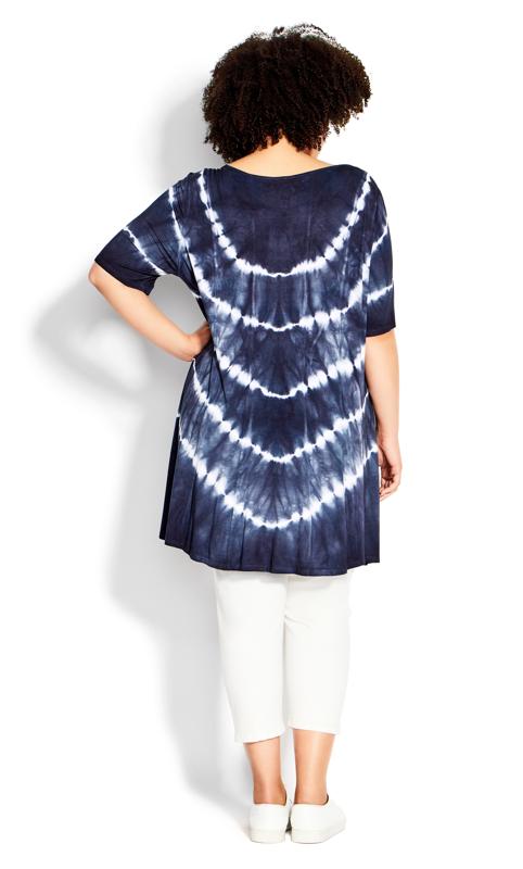 Avenue Blue Swing Panel Tie Dye Tunic 4