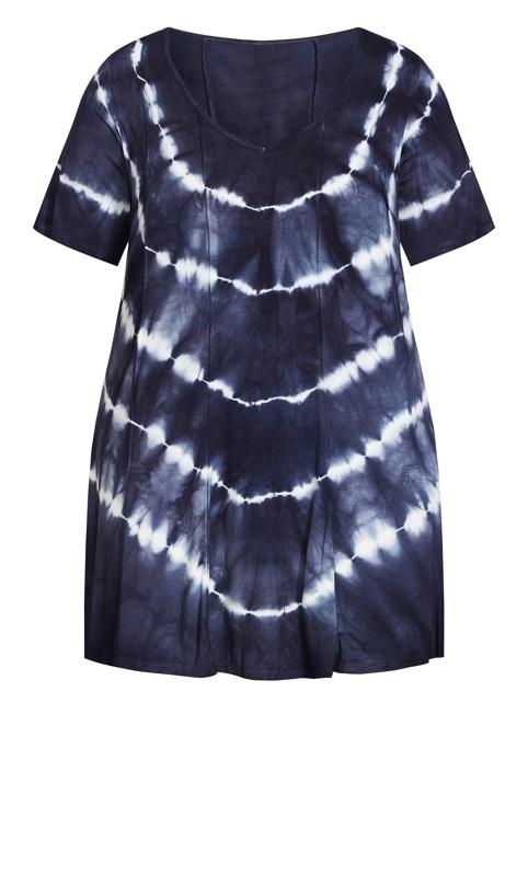 Avenue Blue Swing Panel Tie Dye Tunic 5