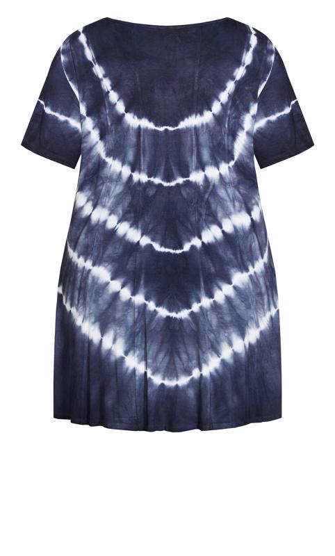 Avenue Blue Swing Panel Tie Dye Tunic 6