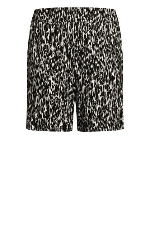 Evans Brown Leopard Print Shorts 6
