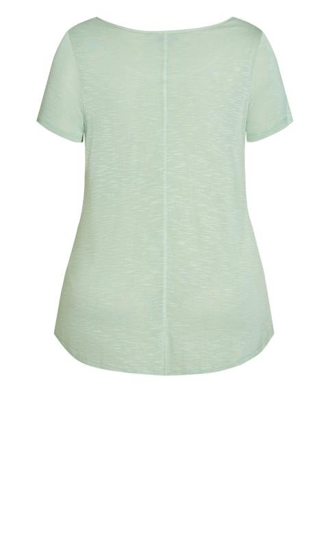 Evans Light Green Short Sleeve T-Shirt 5