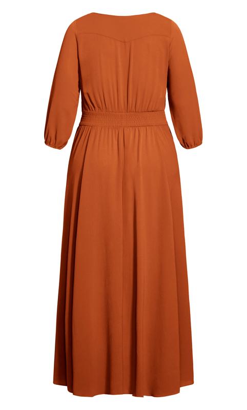 Evans Orange Desire Maxi Dress 8