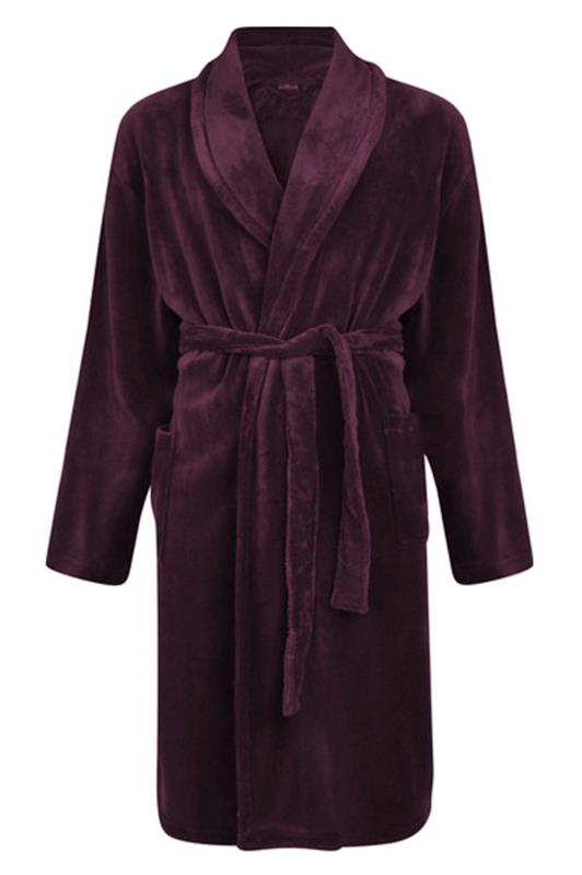 ESPIONAGE Big & Tall Purple Dressing Gown 2