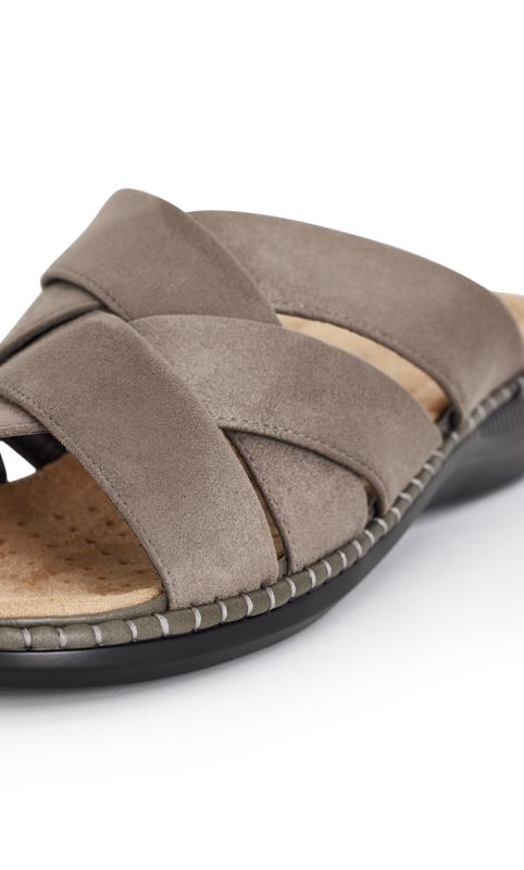 Dierdre Wide Fit Taupe Comfort Sandal 7