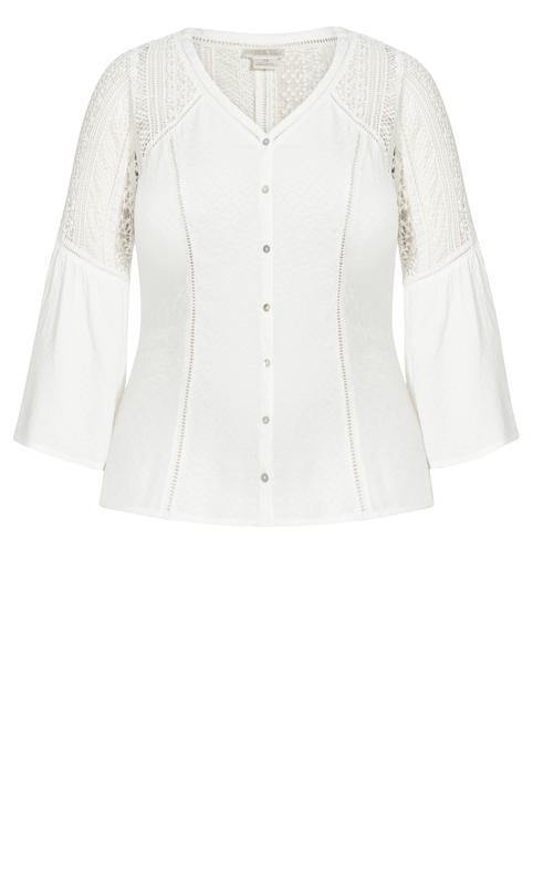Evans Ivory Sweet Dream Embroidered Top 5