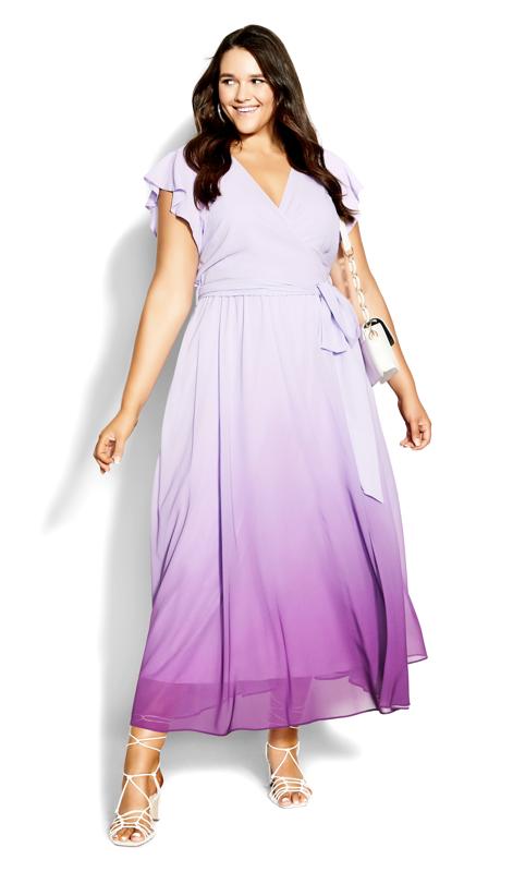 Evans Purple Isabella Maxi Dress 1