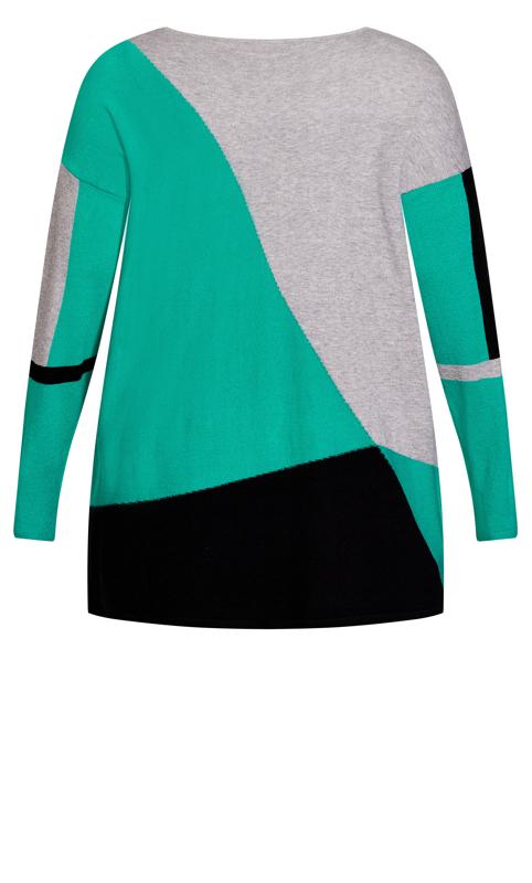 Evans Green Karla Colourblock Sweater 7