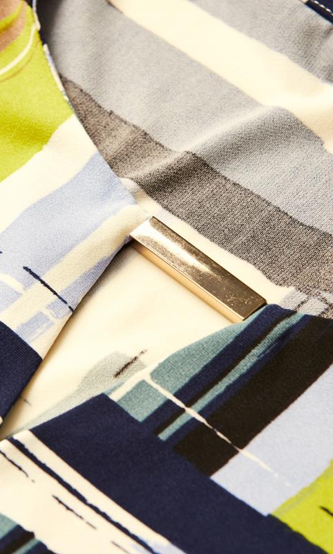 Evans Green & Blue Abstract Stripe Sleeveless Top 8