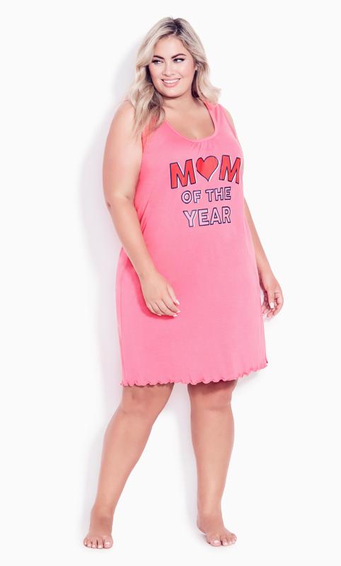 Plus Size  Avenue Pink 'Mom of the Year' Nightdress