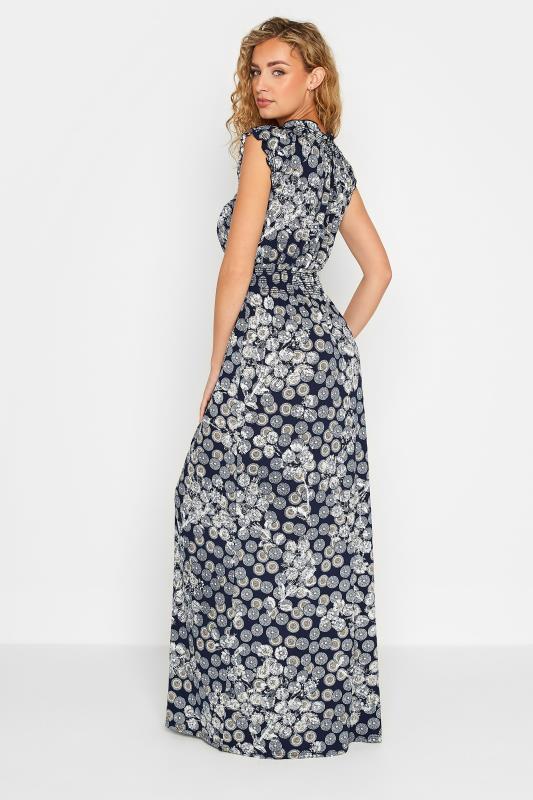 LTS Tall Women's Navy Blue Ditsy Print Maxi Dress | Long Tall Sally 4