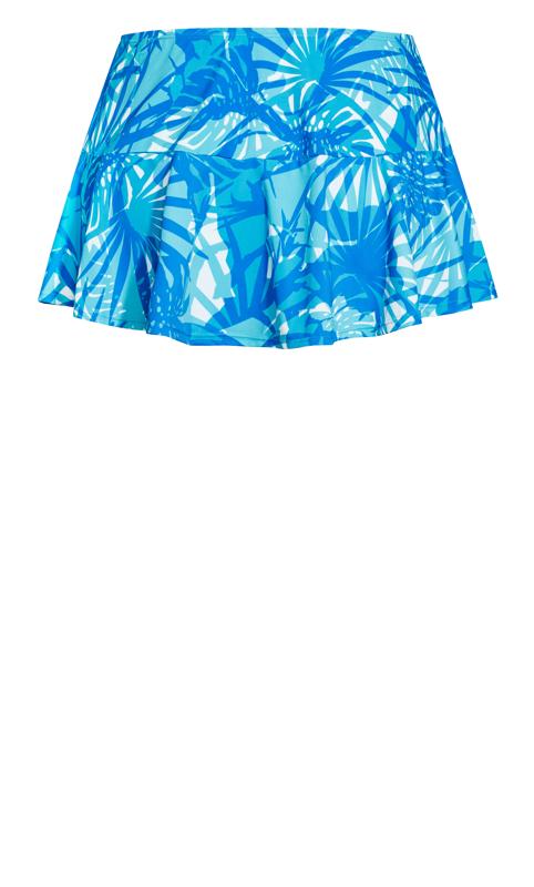 Evans Blue Swim Print Skirt 4