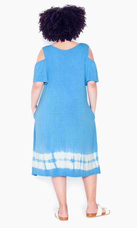 Evans Blue Aimee Cold Shoulder Dress 2
