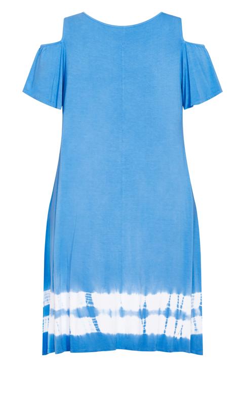 Evans Blue Aimee Cold Shoulder Dress 4