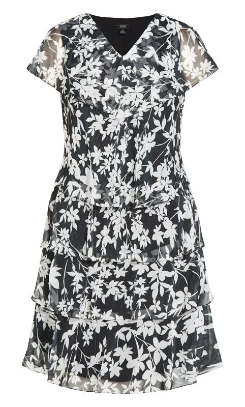 Evans Black Wendy Tiered Dress 4