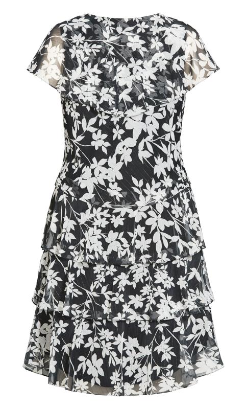 Evans Black Wendy Tiered Dress 5