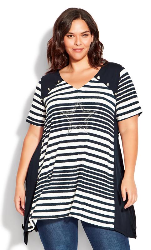 Evans Navy Karina Tunic 2