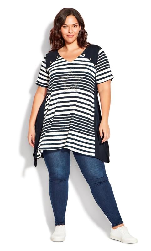 Evans Navy Karina Tunic 1